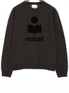 Mikoy Big Logo Cotton Sweatshirt Faded Black - ISABEL MARANT - BALAAN 4