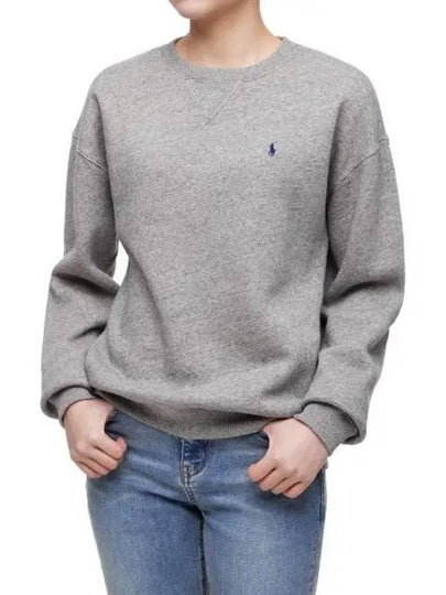 W Fleece Pullover Gray - POLO RALPH LAUREN - BALAAN 2