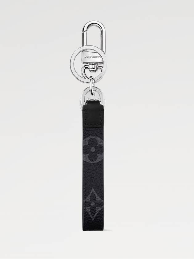 Monogram Dragonne Bag Charm Key Holder Black - LOUIS VUITTON - BALAAN 3