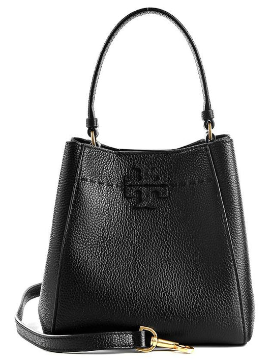 McGraw Small Tote Bag Black - TORY BURCH - BALAAN 2