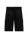 Metropolis Series Stretch Sateen Cargo Shorts Black - CP COMPANY - BALAAN 2