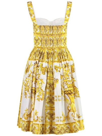 Dolce & Gabbana Poplin Midi Dress - DOLCE&GABBANA - BALAAN 2