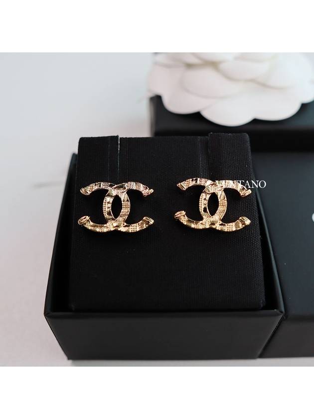 23A CC logo earrings gold - CHANEL - BALAAN 2