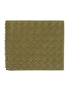 Intrecciato Half Wallet Green - BOTTEGA VENETA - BALAAN 1