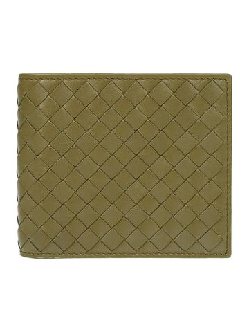 Intrecciato Half Wallet Green - BOTTEGA VENETA - BALAAN 1