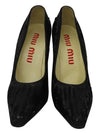 Smith Market Used Luxury Black Shoes Women s - MIU MIU - BALAAN 1