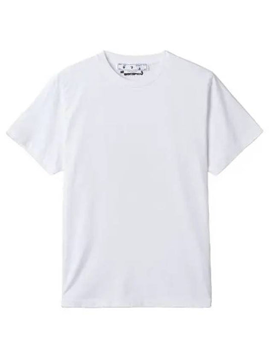 Basic logo print short sleeve t shirt white - OFF WHITE - BALAAN 1