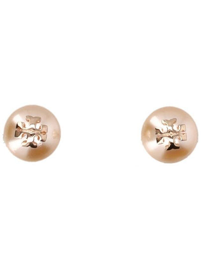 Crystal Pearl Stud Earring Rose - TORY BURCH - BALAAN 2