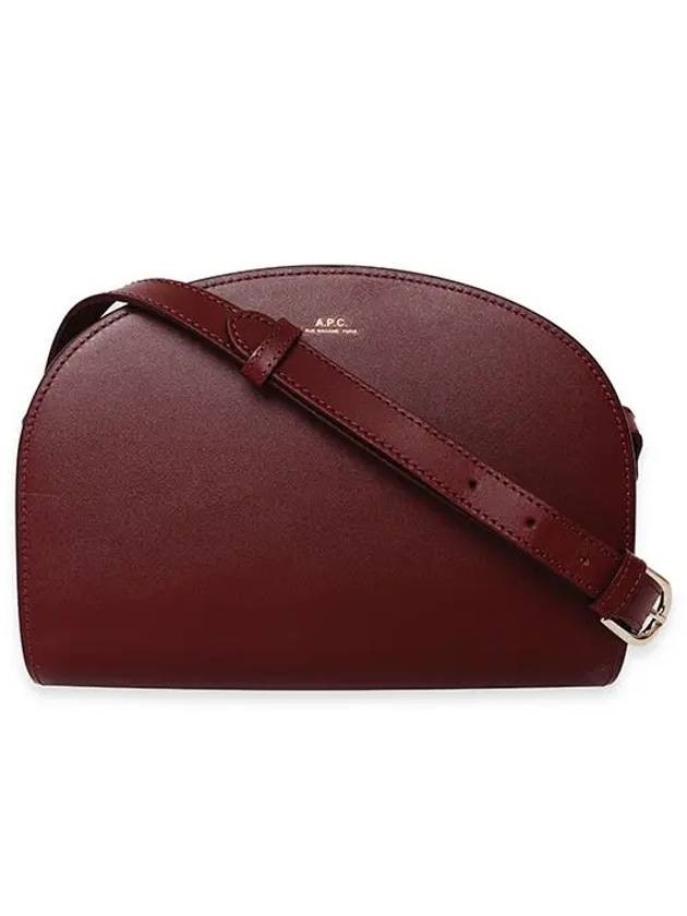 Demi Lune Half Moon Cross Bag Burgundy - A.P.C. - BALAAN 3