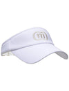 Golf Ice Cool Functional White Beige Back Banding Visor DO9222AC70-1 - DOYOUKNOWMC GOLF WEAR - BALAAN 1