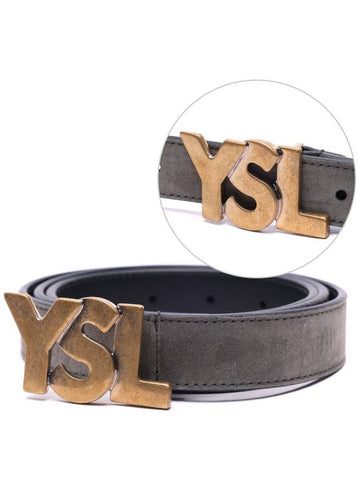 Men's YSL logo belt 274610_C0W0G_1225 - SAINT LAURENT - BALAAN 1