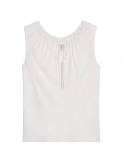 Drawstring Sleeveless Ivory - HELMUT LANG - BALAAN 2