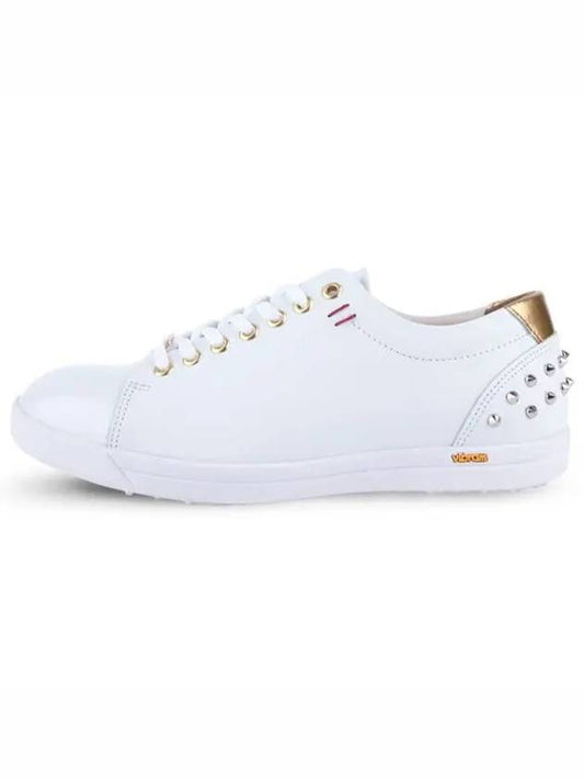 Avenue Spikeless Golf Shoes White Gold - HENRY STUART - BALAAN 1