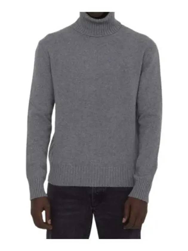 Cashmere Turtleneck Grey - AMI - BALAAN 2