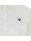 Oxford Institutional Foxhead Patch Button Down Classic Shirt White - MAISON KITSUNE - BALAAN 5