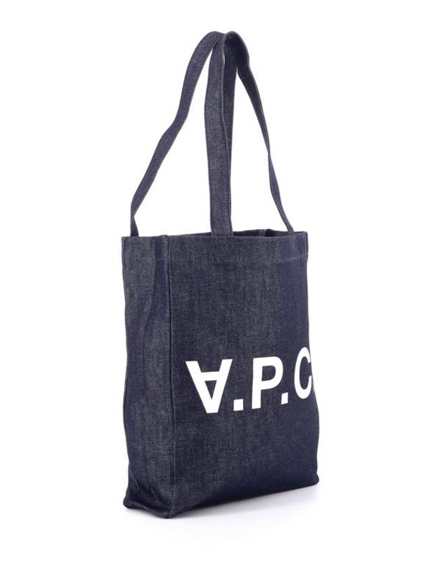 Laure logo denim tote bag blue - A.P.C. - BALAAN 3