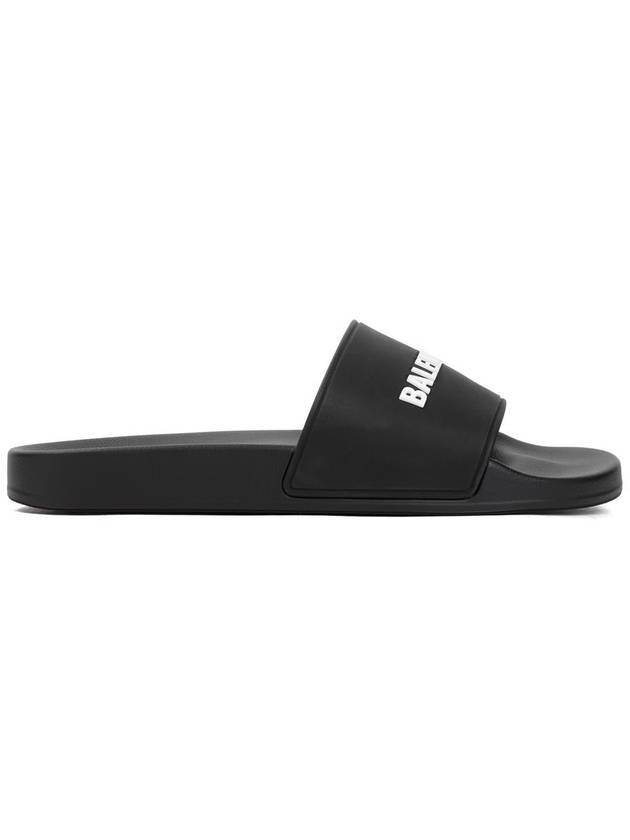 Men's Logo Full Slippers Black - BALENCIAGA - BALAAN 2