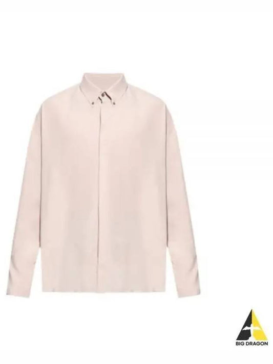 Alexandre Mattiussi Silk Blend Long Sleeve Shirt Pink - AMI - BALAAN 2