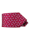 Cat Print Silk Neck Tie Rose - SALVATORE FERRAGAMO - BALAAN 2