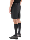 Twill Low Rise Color Mini Shorts Dark Grey - THOM BROWNE - BALAAN 4