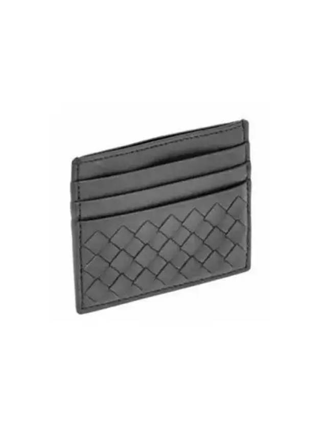 Intrecciato Weaving Card Wallet Grey - BOTTEGA VENETA - BALAAN 2