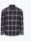 Men's Vintage Check Long Sleeve Shirt Navy - BURBERRY - BALAAN 2