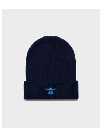 U Crown A Cable Beanie Navy - AWAKE NY - BALAAN 1