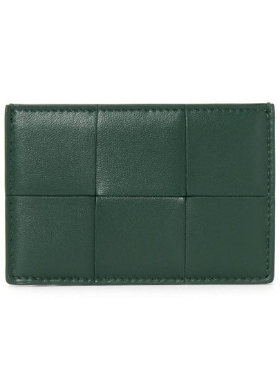 Intrecciato Lambskin Calfskin Card Wallet Emerald Green - BOTTEGA VENETA - BALAAN 2