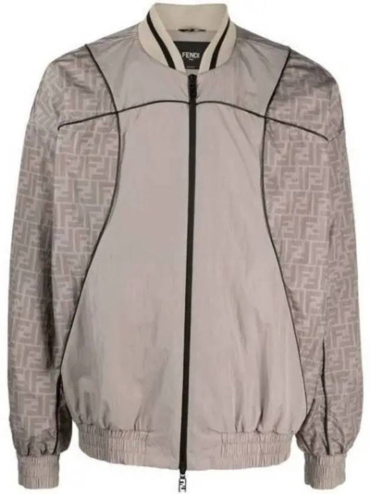 FF Nylon Bomber Jacket Beige - FENDI - BALAAN 2