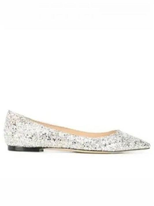 Romy glitter flat shoes silver ROMYFLATCGF - JIMMY CHOO - BALAAN 1