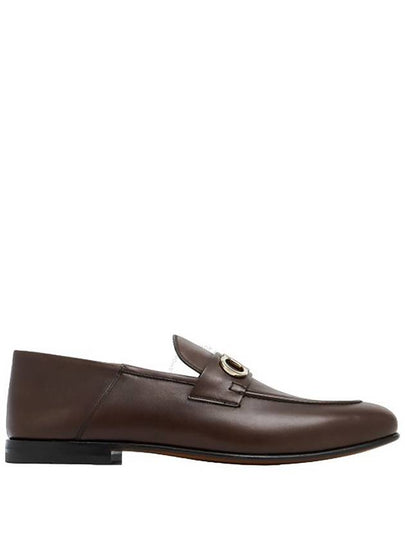 Gancini Ornament Loafer Chocolate - SALVATORE FERRAGAMO - BALAAN 2