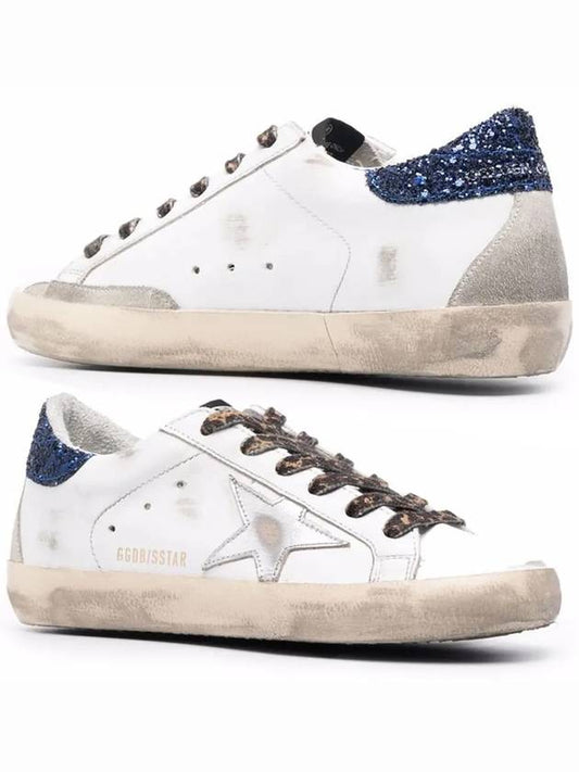 Superstar Blue Tab Low Top Sneakers White - GOLDEN GOOSE - BALAAN 2