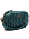 Materasse Nappa Leather Pouch Bag Green - MIU MIU - BALAAN 4