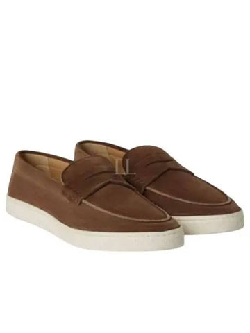 24 MZU SilN312 C8831 Suede Penny Loafer - BRUNELLO CUCINELLI - BALAAN 1