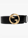 Blondie Leather Belt Black - GUCCI - BALAAN 2