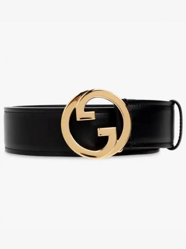 Blondie Leather Belt Black - GUCCI - BALAAN 2