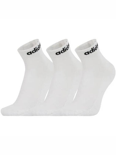 Linear Ankle Socks 3 Pairs White - ADIDAS - BALAAN 1