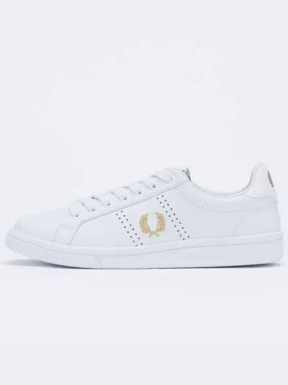 B721 Logo Leather Low Top Sneakers White - FRED PERRY - BALAAN 2