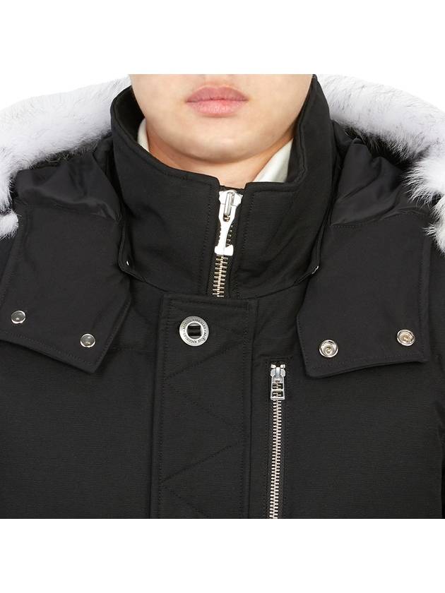 Original 3Q Hooded Padding White Shearling Black - MOOSE KNUCKLES - BALAAN 11