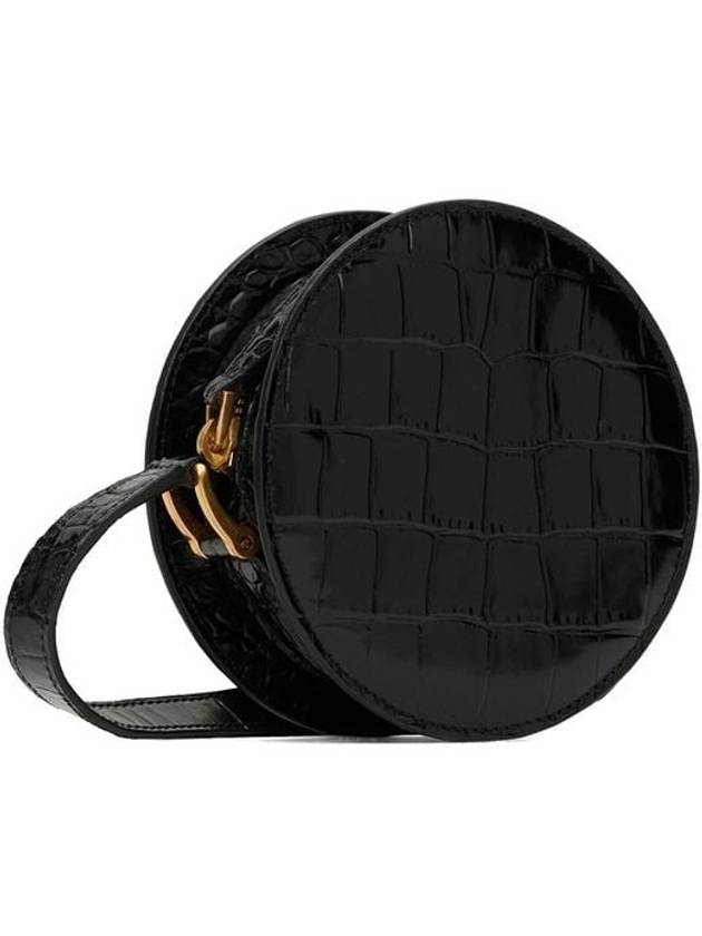 Round Paris Heart Logo Cross Bag Black - AMI - BALAAN 3