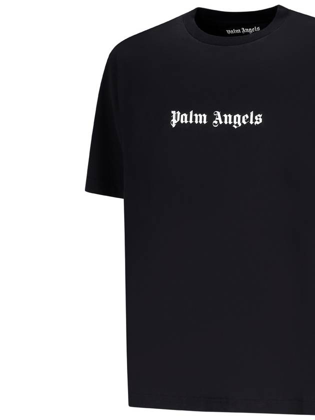 Long Sleeve T-Shirt PMAA089F23JER0021001 BLACKWHITE BLACK - PALM ANGELS - BALAAN 4