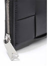 Cassette Zipper Leather Coin Purse Black - BOTTEGA VENETA - BALAAN 3