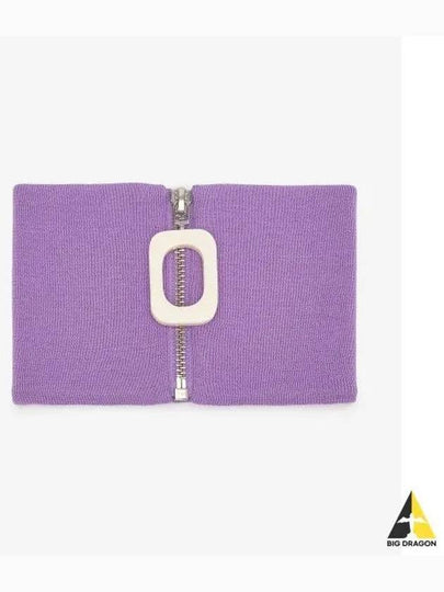 Zip Up Wool Neckband Purple - JW ANDERSON - BALAAN 2