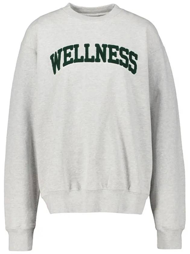 Wellness Logo Sweatshirt Heather Grey - SPORTY & RICH - BALAAN 3