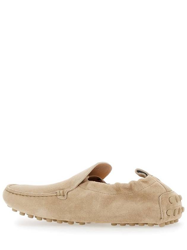 'Pantofolina' Beige Loafers With Pull-Tab At The Heel In Leather Woman - TOD'S - BALAAN 3