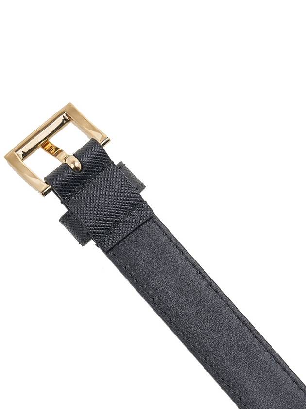 Saffiano Leather Belt Black - PRADA - BALAAN 8