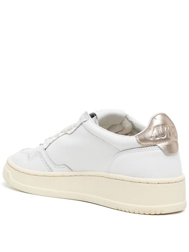 Medalist Goatskin Low Top Sneakers Gold White - AUTRY - BALAAN 4