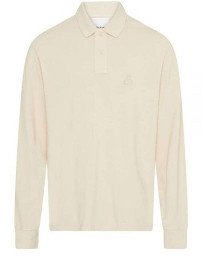 Amaury Embroidery Logo Long Sleeve Pk Shirt Beige - ISABEL MARANT - BALAAN 2