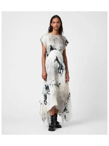 Gianna Epoto Dress WD236U 4193 White - ALLSAINTS - BALAAN 1