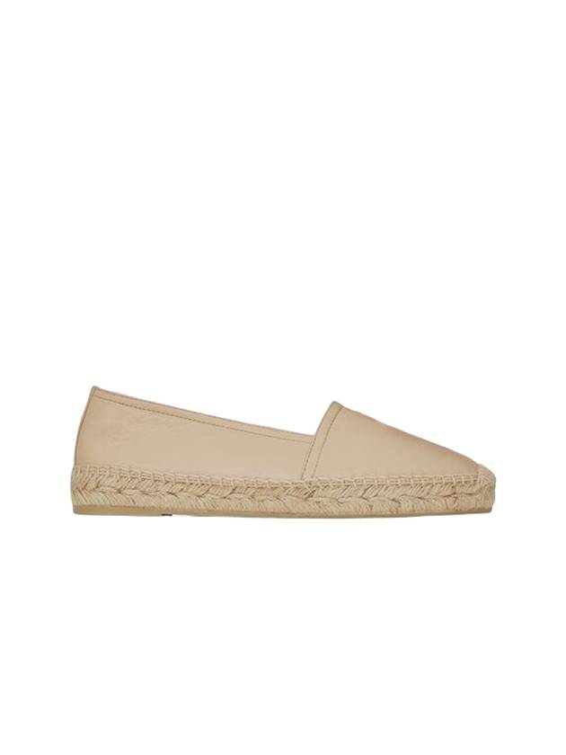 Leather Espadrilles Beige - SAINT LAURENT - BALAAN 2